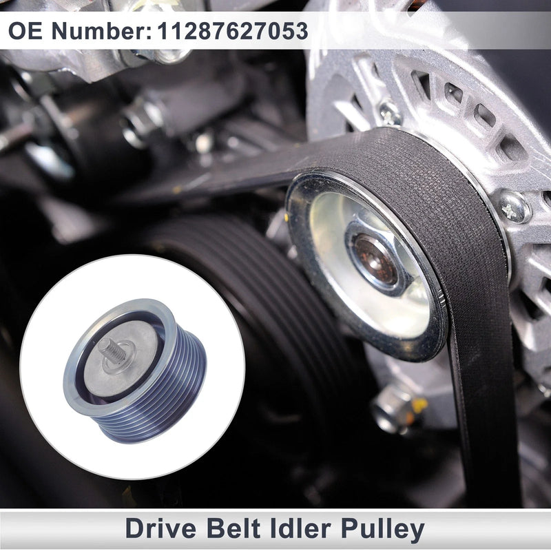 BMW X6 (2008-2011) - Silver Tone 1 Pcs Drive Belt Idler Pulley