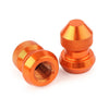 Car Auto Wheel Accessories Orange Tire Valve Stems Dust Covers