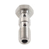 Car Model Stainless Double Banjo Bolt 3/8x24 AN3 Brake Adaptor
