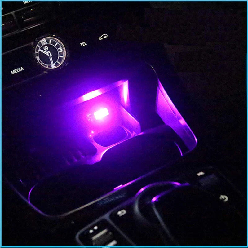 Auto Atmosphere 2 x Purple Mini USB LED Car Interior Lights (2020-2023)