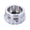2 x 50.8mm Aluminium Weld On Filler Neck And Cap Water Tank Sliver