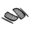 BMW E90 Front Black Frame & Chrome Grille Diamond Meteor Style (2005-2008)