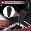 BMW 3 Series E90 (2004-2012) Faux Leather Black Gray Gear Shift Knob Cover