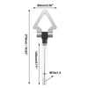 Subaru Silver Tone Front Bumper Trailer Ring Towing Hook Triangle Shape