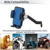 Motorcycle Phone Mount Holder 4.7-7.2in Rearview Mirror Mount Blue