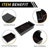 Chevy Silverado & GMC Sierra Black Red Full Center Console Organizer Tray