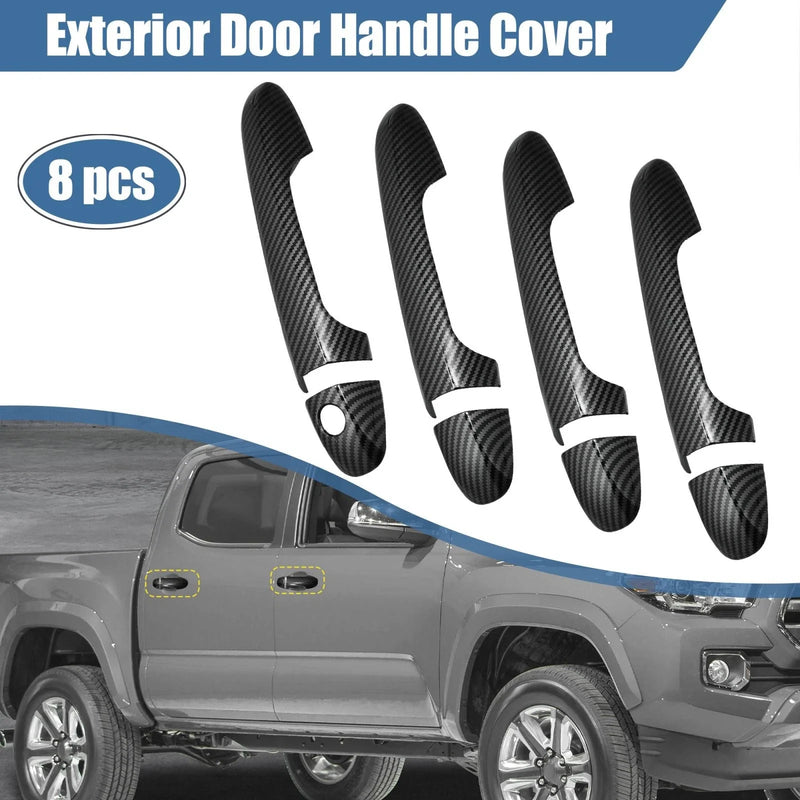 Toyota Tacoma 8pcs ABS Carbon Fiber Door Handle Cover Trim (2016–2021)