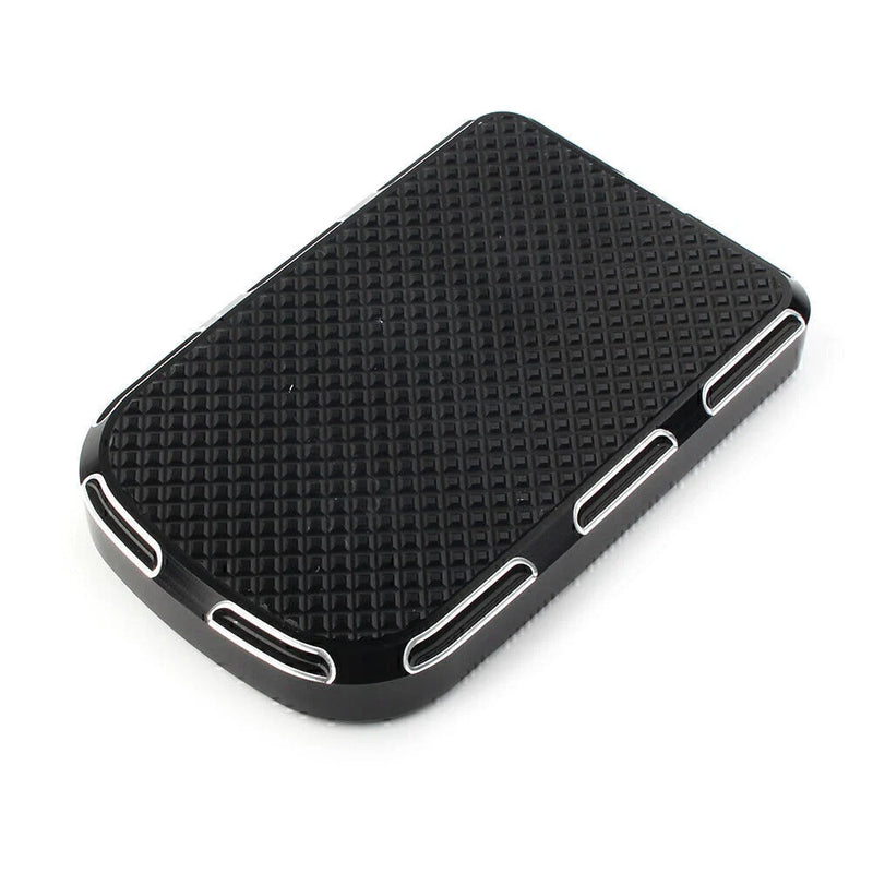 Harley Touring Electra Street Tri Glide Black CNC Brake Pedal Pad Cover (2009-2023)