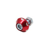 Motorcycle License Plate Frame 2 x 6mm Red Hex Head Screws Nuts