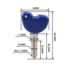 Vespa Piaggio 3VTE Fly 125 200 GTS 250 300 Uncut Blade Blank Key (2005-2023)