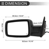 Dodge Ram 1500 2009-2018 with Temperature Sensor - 1 Pair Tow Mirrors