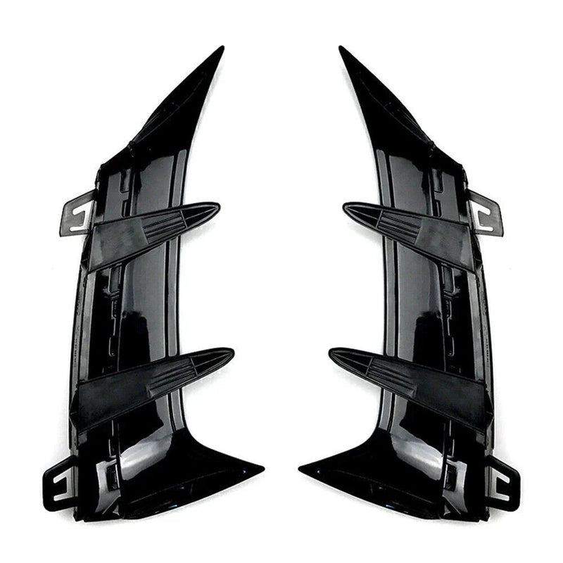 Benz A-Class W177 A200 A220 A35 Black Rear Bumper Splitter Canard Air Vent