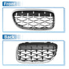 BMW 335d 328i 335i E90 (2006-2013) - Silver Tone Pair Hood Bumper Grille