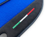 Ferrari 488 Pista Spider Alcantara Leather Blue Floor Mats (2019-2023)
