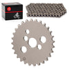 Honda XR80R / CRF80F Cam Sprocket 28T & Chain 25H-88L