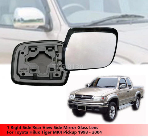 Toyota Hilux MK4 RH Rear View Mirror Glass Lens (1998-2004)