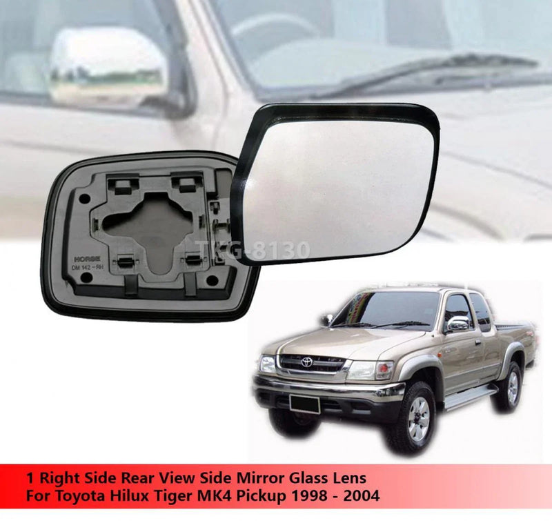 Toyota Hilux MK4 RH Rear View Mirror Glass Lens (1998-2004)