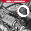 Air Cleaner Filter / 35mm 45 Degree / Motorcycle Carbon Fiber Pattern Rubber