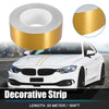 Car Motorcycle 2 x 164ft Decorative Strips Waterproof Gold Tone