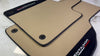 Lamborghini Aventador 2012-2022 with Alcantara Leather Beige Floor Mats