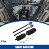Chrysler 300 4 x Front Inner Tie Rods with Boots Black (2011 - 2014)