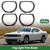 Dodge Challenger (2015-2024) ABS Black 4 x Car Headlight Trim Bezels