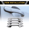 Toyota Tacoma with Keypad Chrome Silver 4pcs Exterior Door Handle Cover