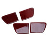 Honda Accord Red Carbon Fiber Inner Door Handle Bowl Cover (2014-2017)