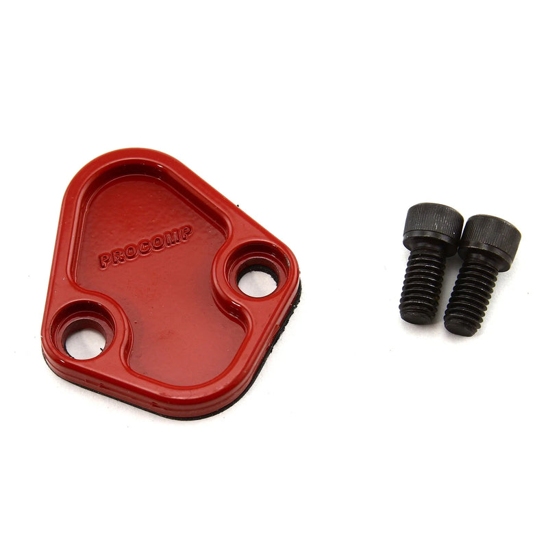 Universal Chevy BBC Ford SB BB Chrysler Red Fuel Pump Block-Off Plate