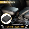 Chevrolet Microfiber Leather Middle Carbon Fiber Black Armrest Cover
