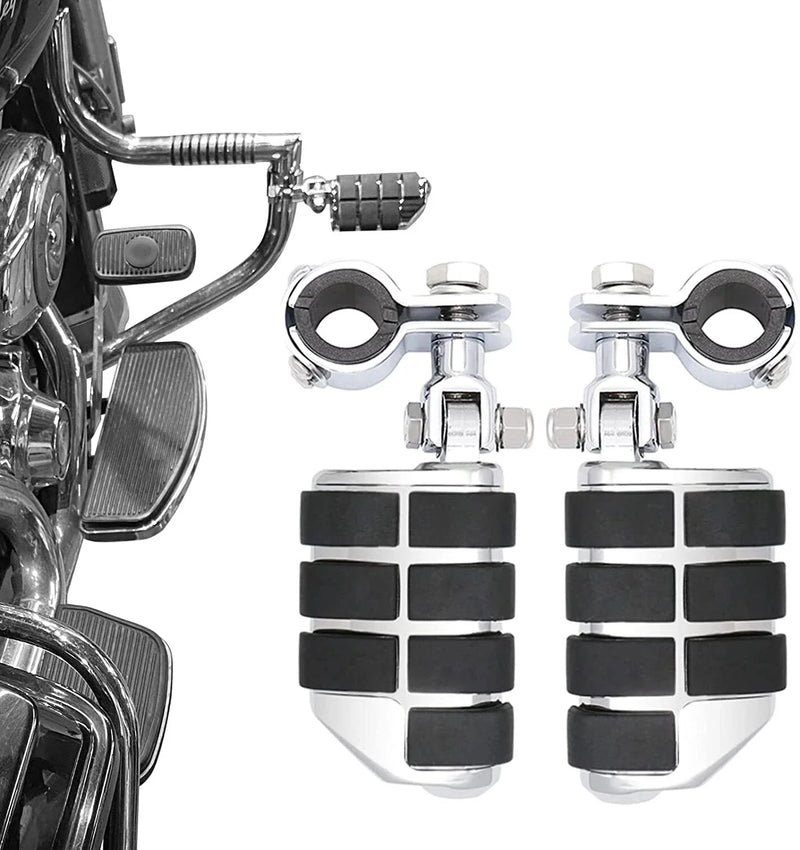 Harley Softail Chrome Foot Pegs Footrests (1984-2020)
