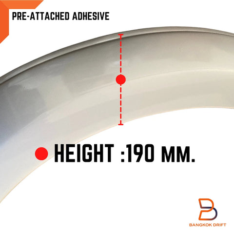 Navara NP300 D23 ST ST-X K23 Brilliant Grey Fender Flare Arch (15-19)