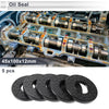 Oil Seal 45x100x12mm Nitrile Rubber Black 5 Pcs