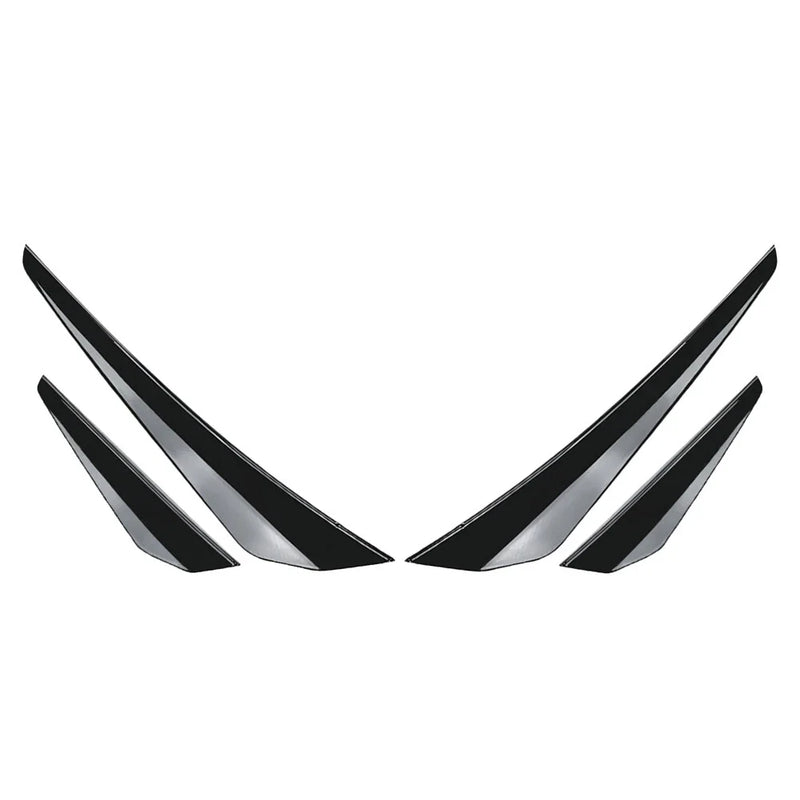 VW Golf 8 GTD GTE R Line Front Bumper Side Spoiler Splitter (2020-2023)