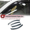 Honda Civic Side Window Vent Visors Black Window Deflectors (2016-2021)