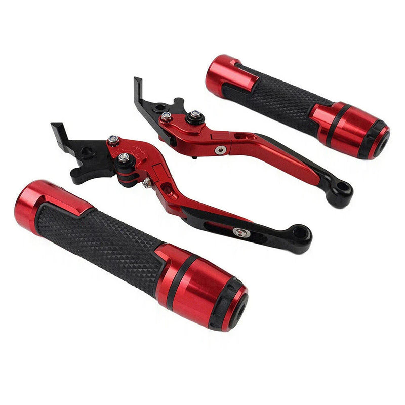 Yamaha XMAX 125 / 300 Red Extendable Brake Clutch Lever Grip Set (2017-2023)