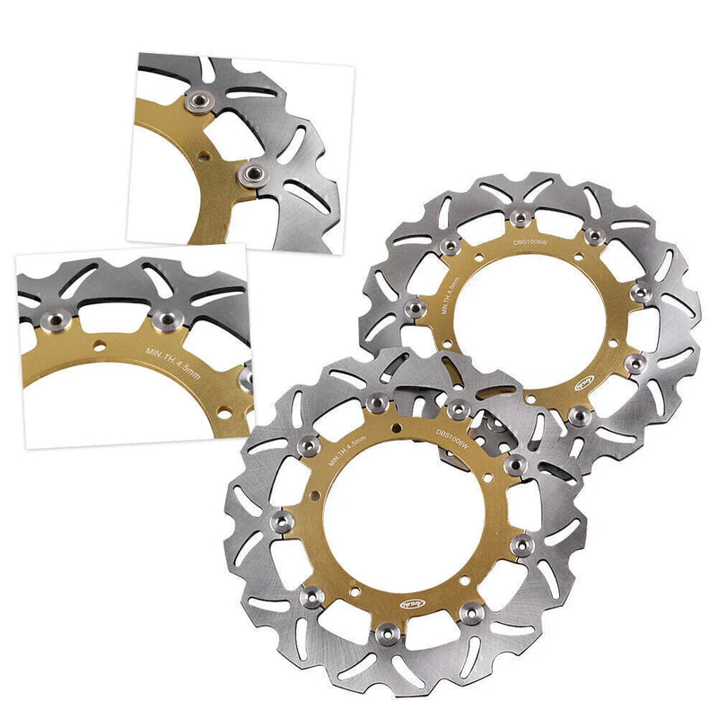 Yamaha FZ6 FAZER S2 600, XJ6, MT03 660 Front Brake Disc Rotors (13-15)