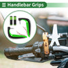 Motorcycle Hand Grips Covers, Handlebar Covers, Aluminum Alloy, Green