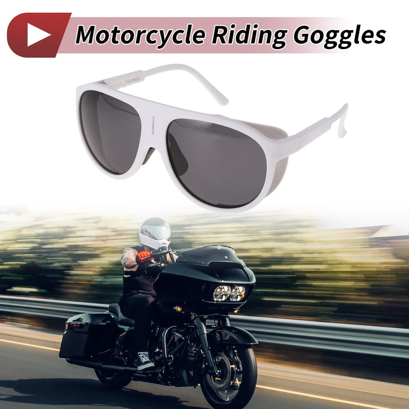 Motorcycle 1 x Motorcycle Goggles Deep Gray Lens Frame Tri-acetel Cellulose