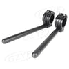 Handle Bar with Adjustable Clamps for 45MM Fork Tube Black 22mm & 7/8" Clips