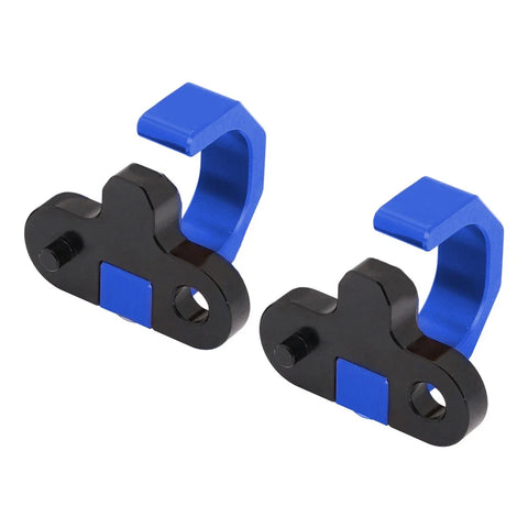 Suzuki RM250 RM-Z450 2 x Blue Rear Brake Line Hose Snap Clamps (2000-2023)