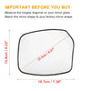 INFINITI QX56 Heated Left Side Rearview Mirror Glass w/ Backing Plate