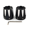Harley Dyna, Fatboy, Electra, Street Glide, Road King Front Axle Nut Covers (2006-2023)