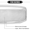 Dodge Ram 3500 2006-2009 Chrome Silver Tone Front Grille Assembly