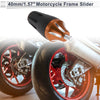 All Bikes 8mm Aluminum Alloy Plastic Motorcycle Slider Frame Orange