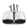 Car - Chrome Throat Tailpipe Dual Exhaust Pipe Tail Muffler Tip