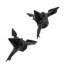 Harley Dyna Wide Glide 2 x Black Front Axle Nut Covers (2010-2016)