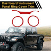 Jeep Wrangler JL JLU Dashboard Instrument Panel Ring Cover Trim (2018-2023)