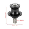 Motorcycle 10mm CNC Swingarm Spool Stand Bobbins Starting Frame Screw