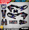 Yamaha YZF 250 2019-2023 BARBED STYLE Stickers Custom Graphics Full Kit